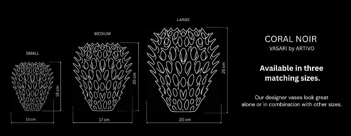 Coral Noir size reference