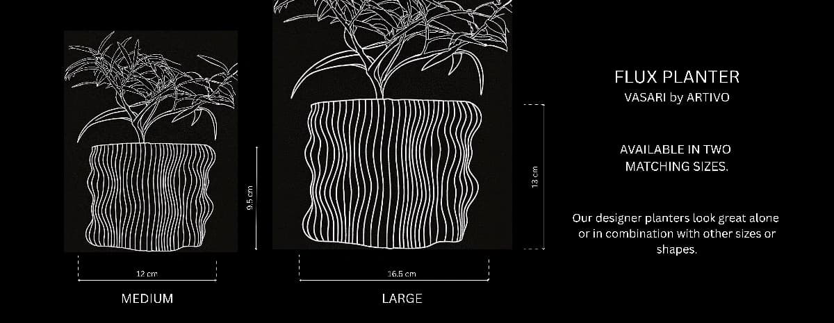 Flux Planter size reference